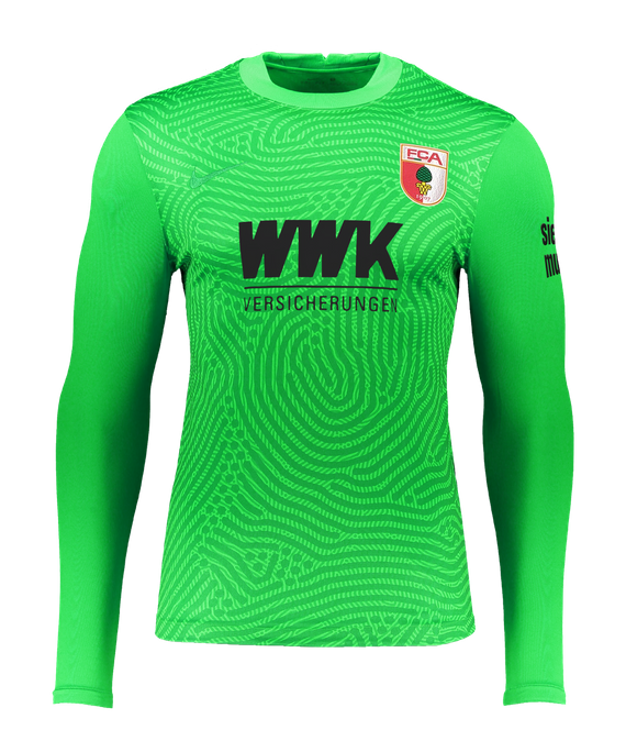 Nike Fc Augsburg Gk Shirt 2020 2021 L S Kids Green