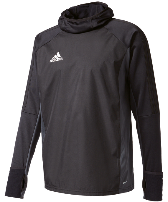 adidas Tiro 17 Warm Top Sweatshirt - Black